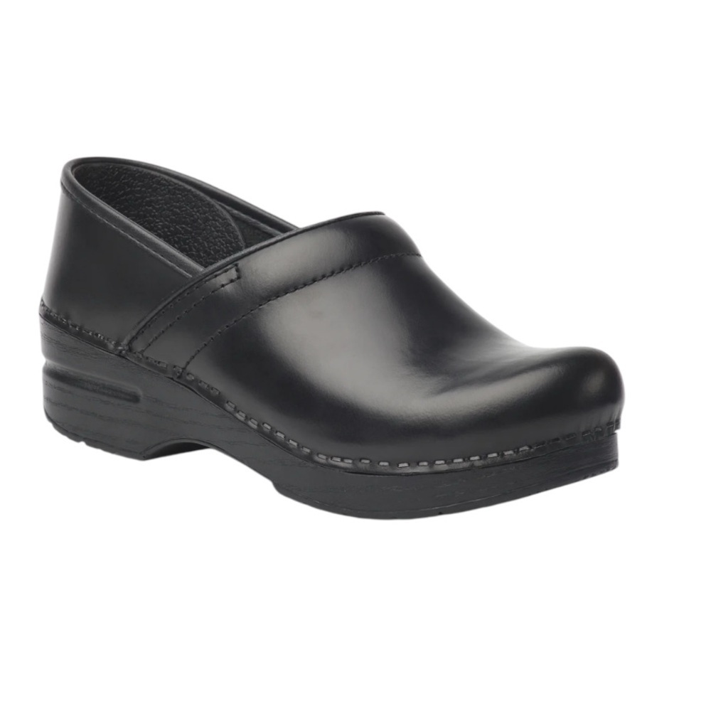 Dansko Black Professional Leather Clog Size 7.5 - 8 Style 047020202 MSRP 145.00